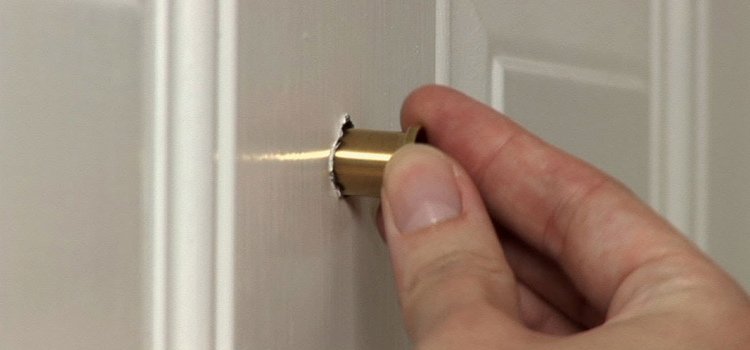 peephole door repair in Brandon