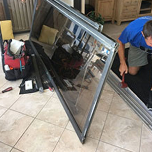 sliding glass door frame repair Brandon